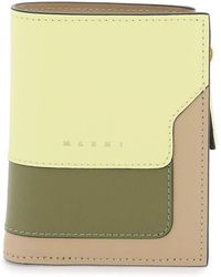 Marni - Multicolored Saffiano Leather Bi-Fold Wallet - Lyst