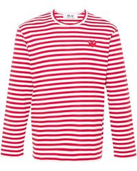 COMME DES GARÇONS PLAY - Emblem Heart Cotton T-Shirt - Lyst
