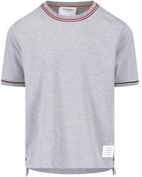 Thom Browne - Tricolor Detail T-shirt - Lyst
