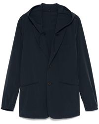 Emporio Armani Exclusive - Nylon Hooded Blazer Jacket - Lyst