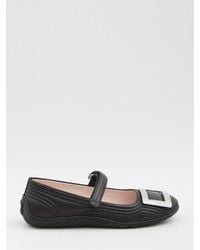 Roger Vivier - Viv Low Mary Jane Ballerinas - Lyst