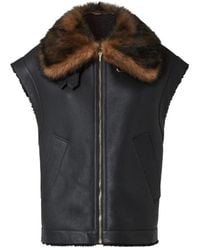 Fendi - Leather Vest - Lyst