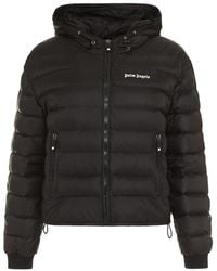 Palm Angels - Hooded Full-Zip Down Jacket - Lyst