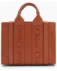 Chloé - Small Woody Caramel Shopping Bag - Lyst
