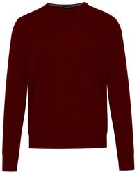 Gran Sasso - Burgundy Cashmere Sweater - Lyst