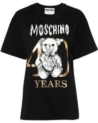 Moschino - T-Shirt With Teddy Bear Print - Lyst