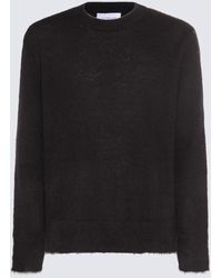 Off-White c/o Virgil Abloh - Black Mohair And Wool Blend Arrow Sweater - Lyst