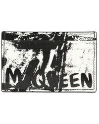 Alexander McQueen - "mcqueen Graffiti" Card Holder - Lyst