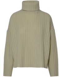360cashmere - 'angelica' Turtleneck Sweater In Ivory Cashmere Blend - Lyst