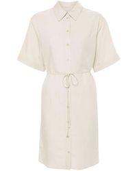 Calvin Klein - Linen Blend Relaxed Shirt Dress - Lyst