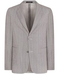 Emporio Armani - Single-Breasted Two-Button Jacket - Lyst