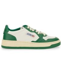 Autry - Medalist Low & Bicolour Leather Trainers , Leather - Lyst