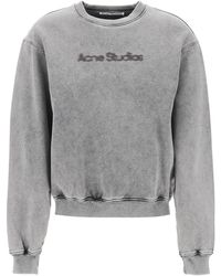 Acne Studios - "Round Neck Sweatshirt With Blurred - Lyst