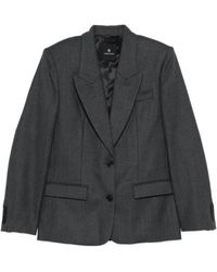 Anine Bing - "Ross" Single-Breasted Blazer Jacket - Lyst