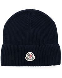 Moncler - Logo Cotton Beanie - Lyst