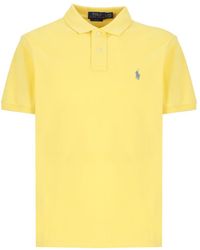 Polo Ralph Lauren - T-shirts And Polos Yellow - Lyst