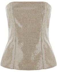 FEDERICA TOSI - Top With Sequins - Lyst