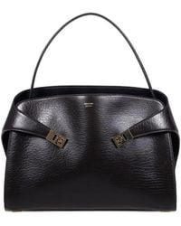 Ferragamo - Hug Soft Two-Tone Large Shoulder Bags - Lyst