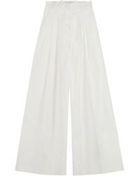 Nina Ricci - Cotton-Linen Trousers - Lyst