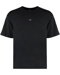 A.P.C. - Kyle Cotton Crew-neck T-shirt - Lyst