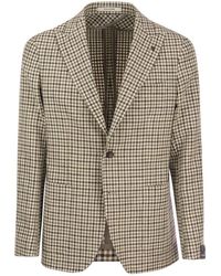 Tagliatore - Jacket With Checked Pattern - Lyst