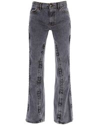 Y. Project - Y Project Hook-And-Eye Flared Jeans - Lyst