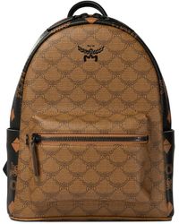 Mcm dual stark backpack medium beige hotsell