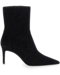 Stuart Weitzman - Ankle Boots With Stiletto Heel And Zip Closure On The Side - Lyst