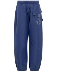 JW Anderson - Joggers Pants With Logo Anchor - Lyst