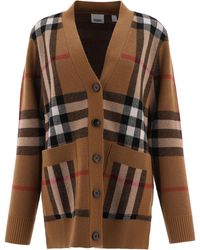 Burberry "house Check" Cardigan - Brown