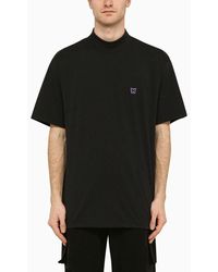 Needles - Stand-Up Collar T-Shirt With Embroidery - Lyst