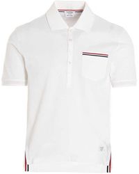 Thom Browne - Rwb Shirt Polo White - Lyst