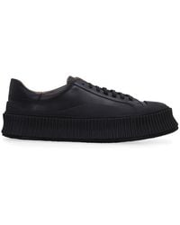 Jil Sander - Lamb Leather Low-Top Sneakers - Lyst