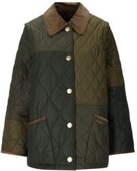 Barbour - Lorrie Green Quilted Jacket - Lyst