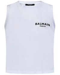 Balmain - Paris Tank Top - Lyst