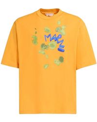 Marni - T-Shirt With Dripping Print - Lyst