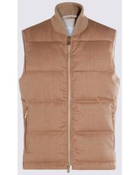 Eleventy - Sand Wool Down Jacket - Lyst