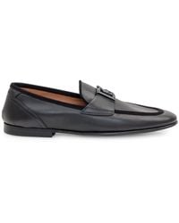 Dolce & Gabbana - Dolce & Gabbana Calfskin Loafer With Logo - Lyst