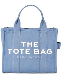 Marc Jacobs - Fabric Mini Tote Traveler Handbag With Logo - Lyst