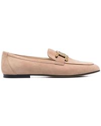Tod's - Kate Suede Loafer Shoes - Lyst