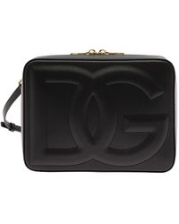 Dolce & Gabbana - Crossbody Bag With Quilted Dg Logo - Lyst
