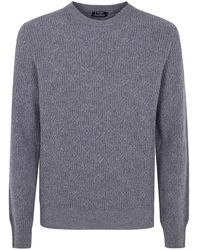 Barba Napoli - Round Neck Embroidery Sweater - Lyst