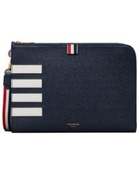 Thom Browne - Medium Gusset Folio 4 Bar Stripes - Lyst
