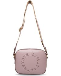 Stella McCartney - 'camera Bag' Pink Vegan Leather Crossbody Bag - Lyst