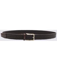 Canali - Leather Belt - Lyst