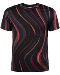 Paul Smith - Midnight Swirl Print T-Shirt - Lyst