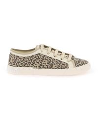 Dolce & Gabbana - Portofino Vintage Printed Canvas Sneakers - Lyst