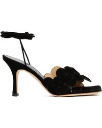 Leather Delta High Tassel Sandals 