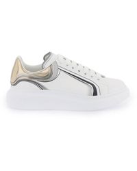 Alexander McQueen - Larry Oversized Football Sneaker In White/vanilla - Lyst