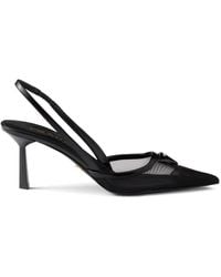 Prada - Mesh Slingback Pumps - Lyst